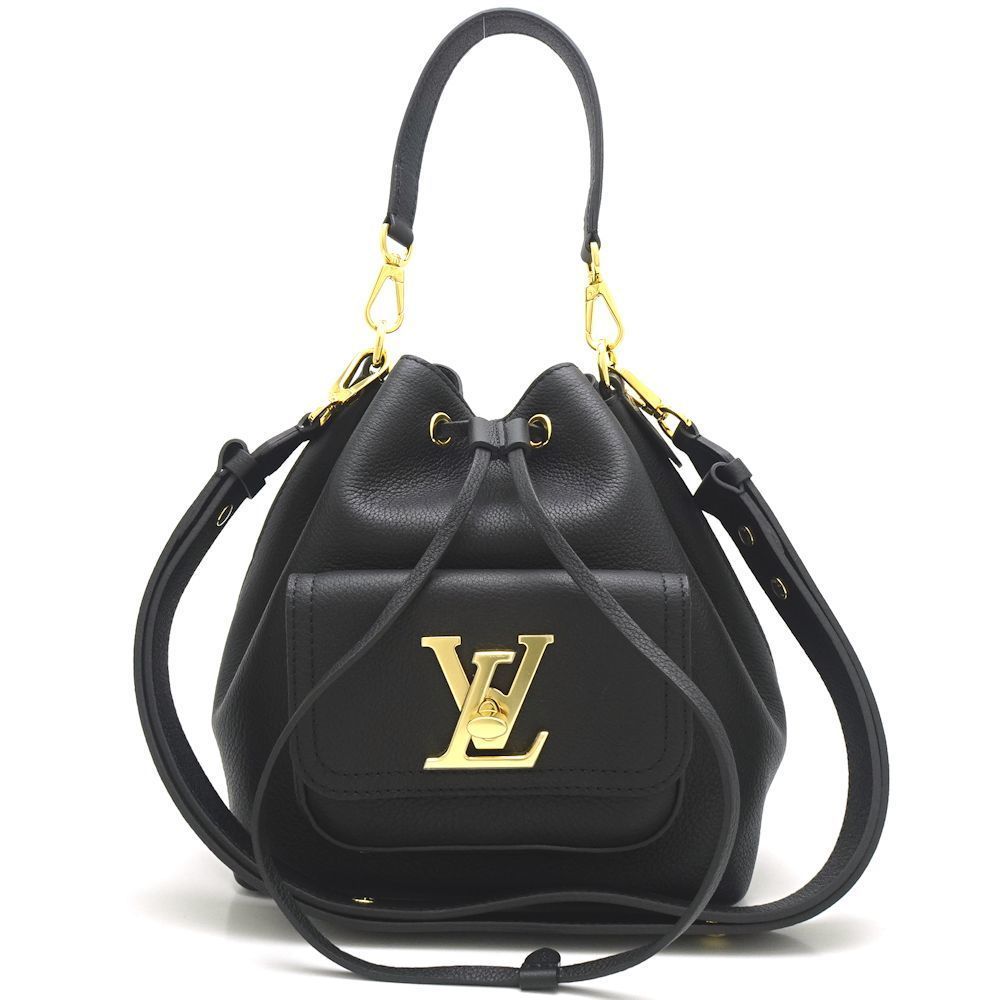 Louis Vuitton LockMe Bucket Calf Noir Shoulder Bag Black